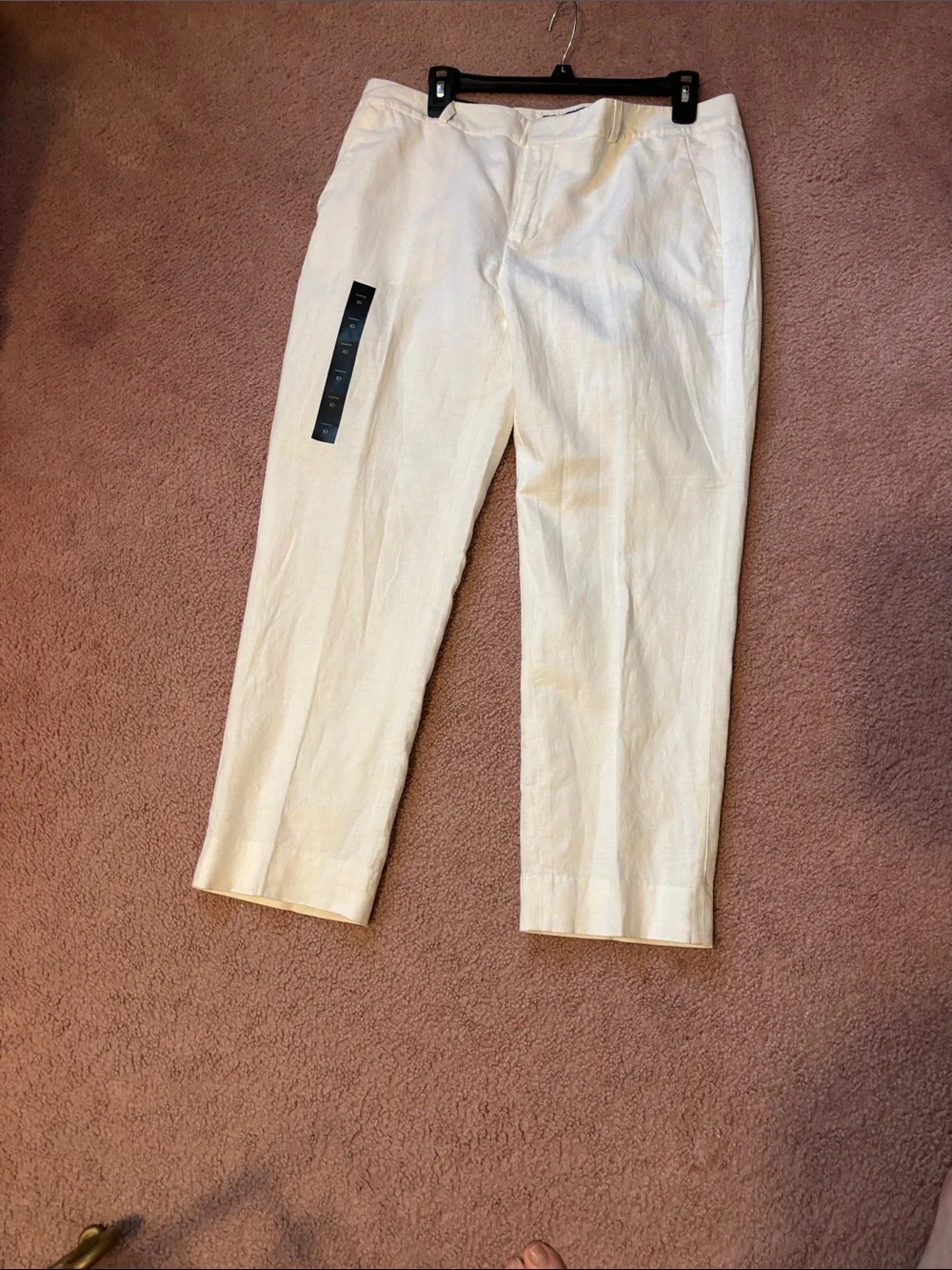 Banana Republic women’s white linen size 10 pants NWT